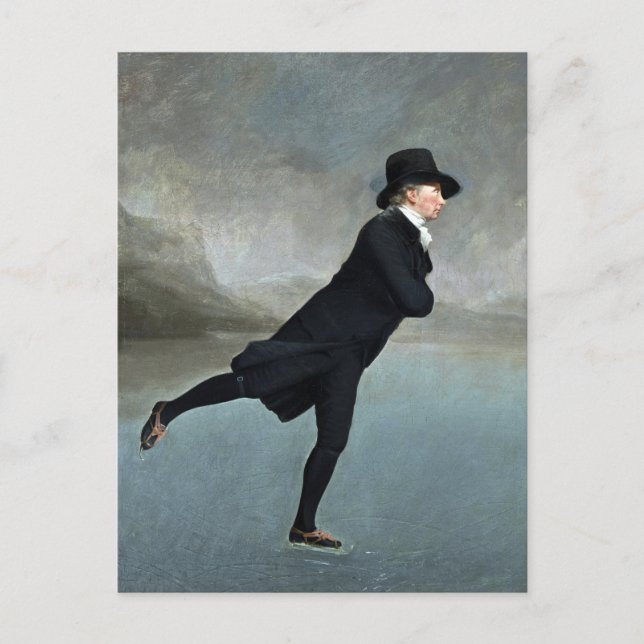 Cartão Postal A pintura do Ministro da Patinação por Henry Raebu (Frente)