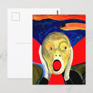 Cartão Postal A pintura inspirada no Gritar