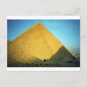 Cartão Postal A Pirâmide do Excelente de Giza