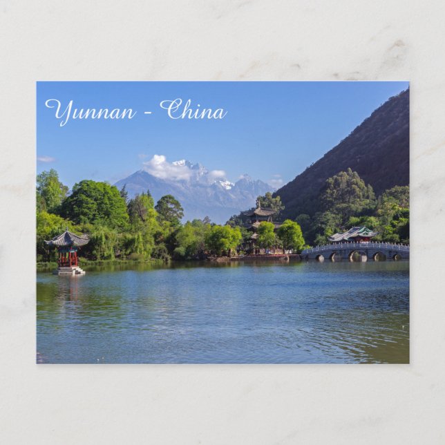 Cartão Postal A Piscina do Dragão Negro, Shigu, Yunnan - China (Frente)