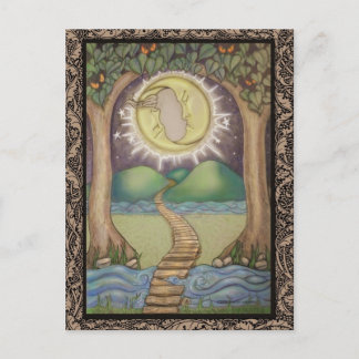 Cartão Postal A Placa de Tarot da Lua