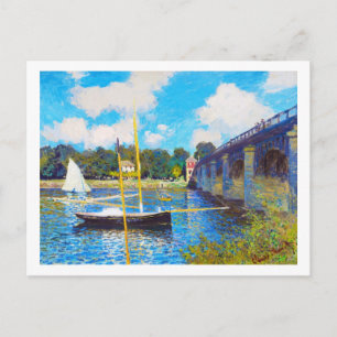 Cartão Postal A Ponte em Argenteuil Claude Monet