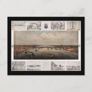 Cartão Postal A ponte na Rua Louis Missouri