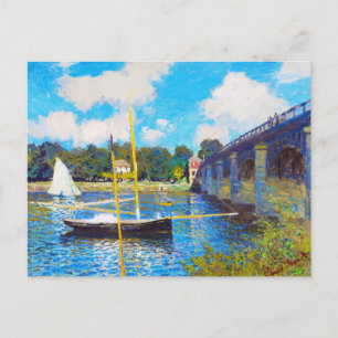 Cartão Postal A ponte no Argenteuil Claude Monet