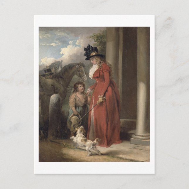 Cartão Postal A Porta do Escudeiro, c.1790 (óleo sobre tela) (Frente)