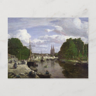 Cartão Postal A porta em Quimper, 1857