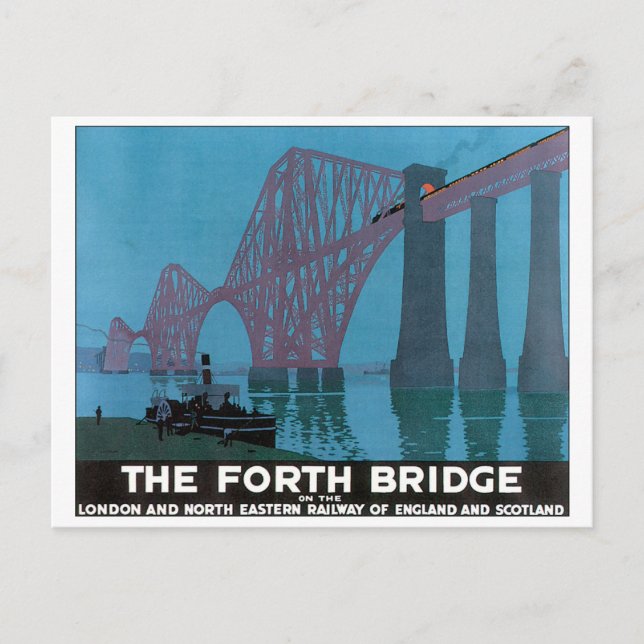 Cartão Postal A Poster da Forth Bridge (Frente)
