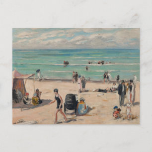 Cartão Postal A Praia de Fort-Mahon   Albert André