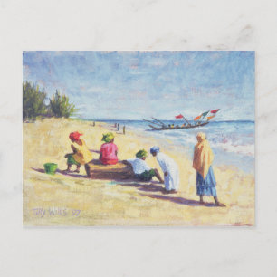 Cartão Postal A praia em Abene Senegal, 1997