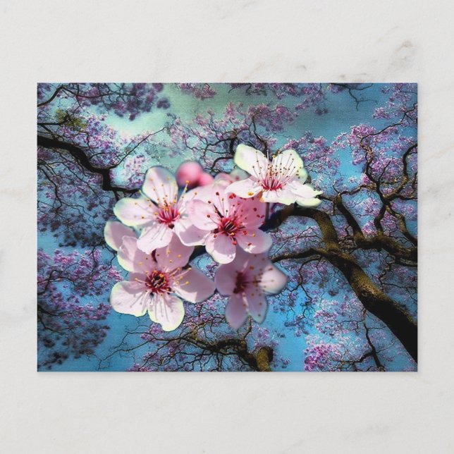 Cartão Postal A primavera chegou (Frente)