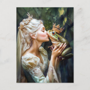 Cartão Postal A Princesa Beijando o Príncipe Sapo