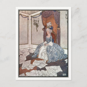 Cartão Postal A Princesa e os Jornais de Edmund Dulac