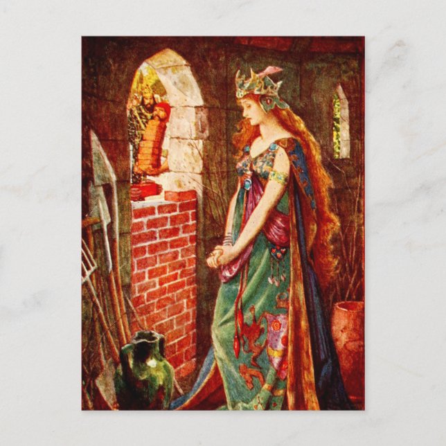 Cartão Postal A princesa presa (Frente)
