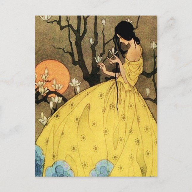 Cartão Postal “A Promessa da Primavera” por Marjorie Miller (Frente)