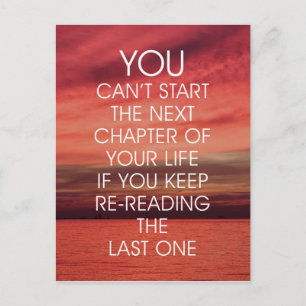 Cartão Postal A Próxima Citação do Capítulo Life