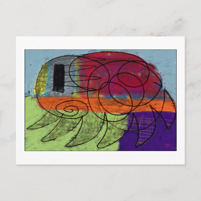 Cartão Postal A pulga (Frente)