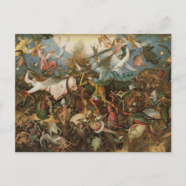 Cartão Postal A queda dos anjos rebeldes, 1562 (Frente)