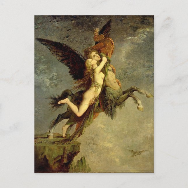 Cartão Postal A Quimera por Gustave Moreau (Frente)