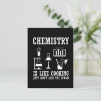 A química é como cozinhar citação engraçada de quí