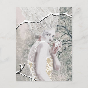 Cartão Postal A rainha da neve