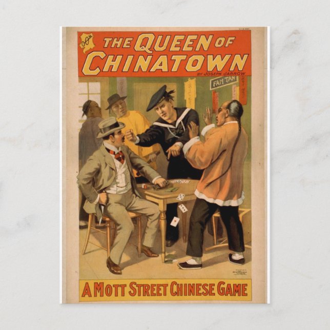 Cartão Postal A Rainha de Chinatown (Frente)