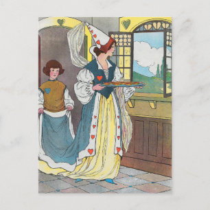 Cartão Postal A Rainha dos Corações Fez Algumas Tartes, Rhyme En