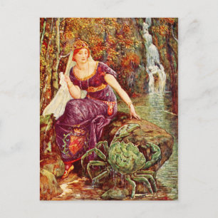 Cartão Postal A Rainha e o Caranguejo