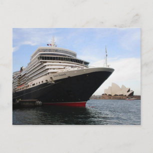 Cartão Postal A Rainha Elizabeth ancorou no Cartaz Circular Quay