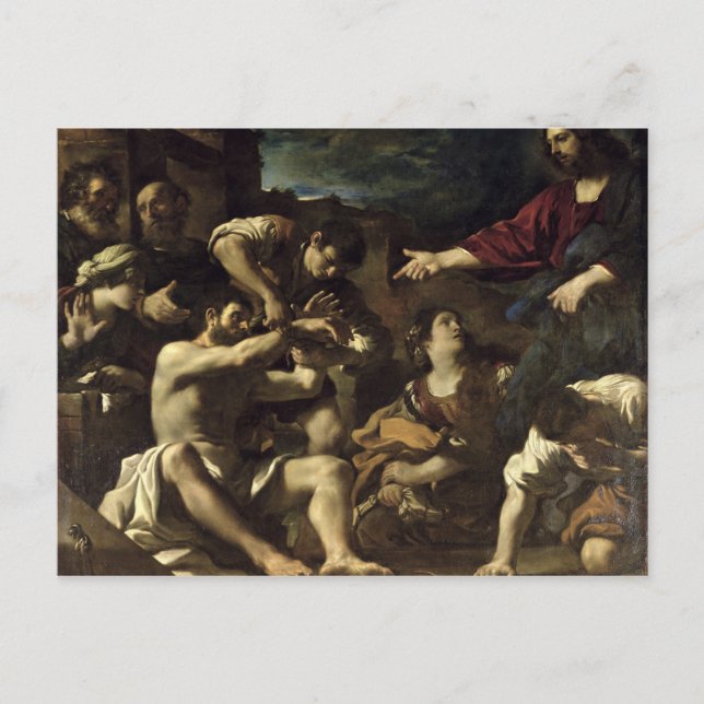 Cartão Postal A ressurreição de Lazarus, c.1619 (Frente)
