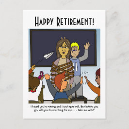 Cartão Postal A Retirada Do Professor Me Leva Com Cartão-Postal