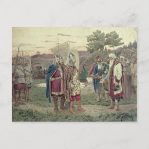 Cartão Postal A reunião do Grão-Duque com as Pessoas
