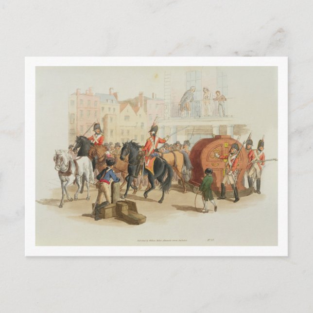 Cartão Postal A Roda da Loteria, gravada pelo artista, 1805 (a (Frente)