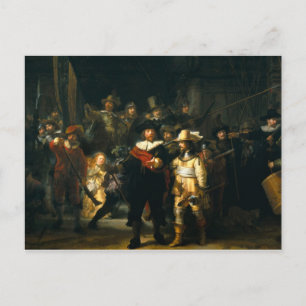 Cartão Postal A Ronda Noturna - Rembrandt