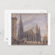 Cartão Postal A Rua. Catedral de Stephen em Viena por Rudolf vo (Frente/Verso)