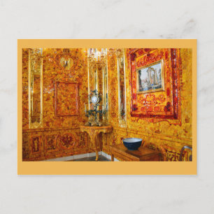 Cartão Postal A Sala Amber, Catherine Palace, Rússia