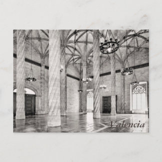 Cartão Postal A Sala das Colunas em Valência