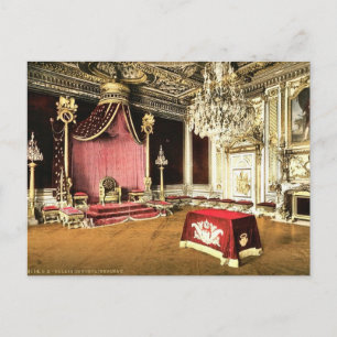Cartão Postal A sala do trono, Palácio de Fontainebleau, Franç