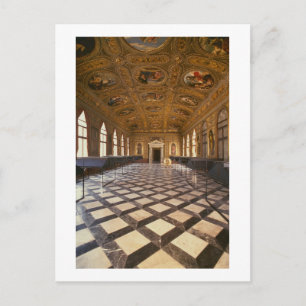 Cartão Postal A Sala Dorata, construída em 1537-88 (foto)