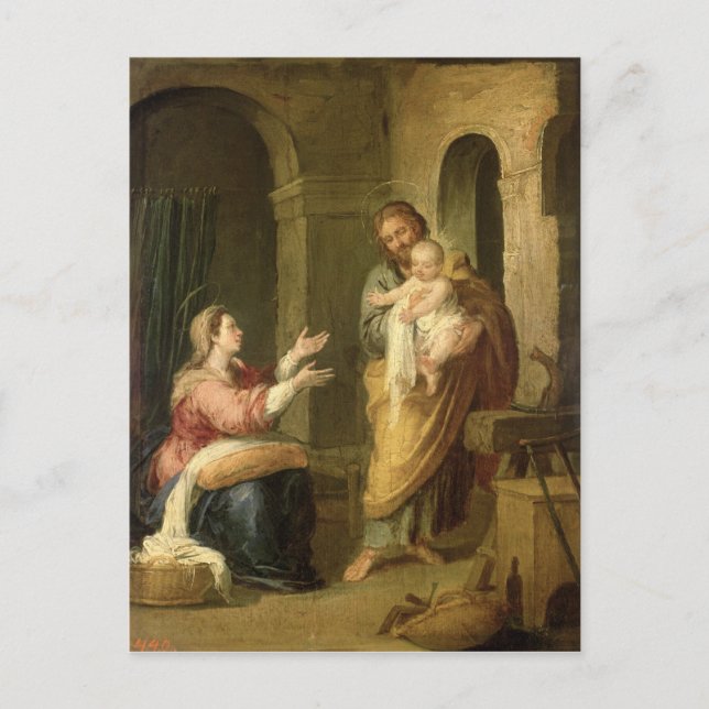 Cartão Postal A Santa Família, c.1660-70 (Frente)
