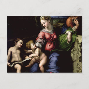 Cartão Postal A Santa Família da Árvore de Carvalho, c.1518