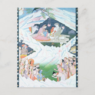 Cartão Postal A Santa Família de Shiva e Parvati