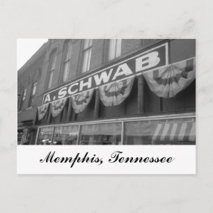 Cartão Postal A. Schwab store Memphis Tennessee