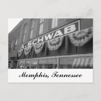 Cartão Postal A. Schwab store Memphis Tennessee