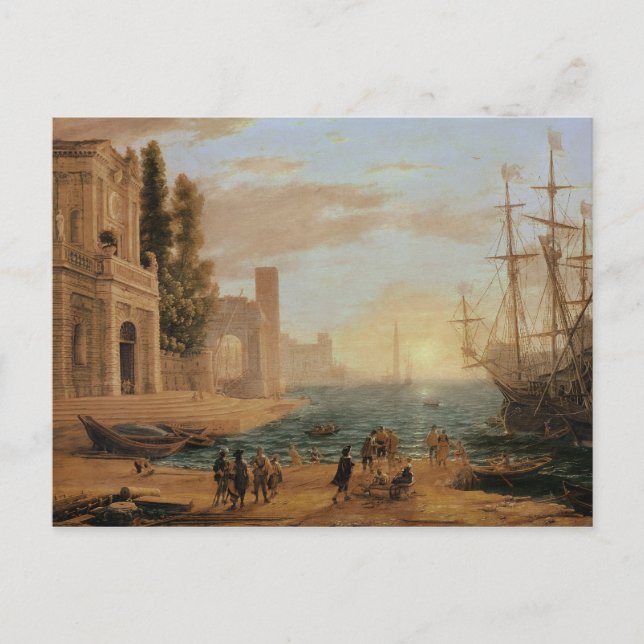 Cartão Postal A Seaport, 1639 (Frente)