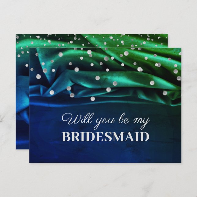 Cartão Postal A Seda Verde Moderna Será Minha Porta-Voz (Frente/Verso)