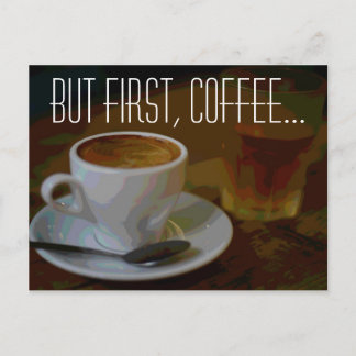 Cartão Postal A Seleção do Presente dos Amantes do Café