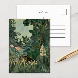 Cartão Postal A selva equatorial   Henri Rousseau