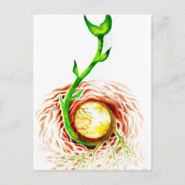 Cartão Postal A semente da tela de poster vivo