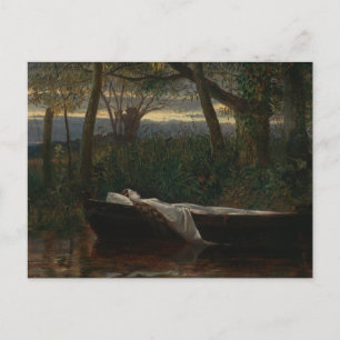 Cartão Postal A Senhora de Shalott Walter Crane