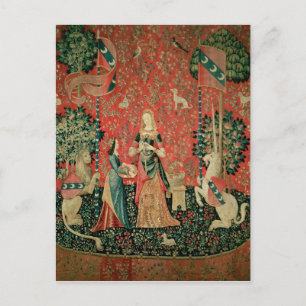 Cartão Postal A Senhora e o Unicórnio: 'Cheiro'